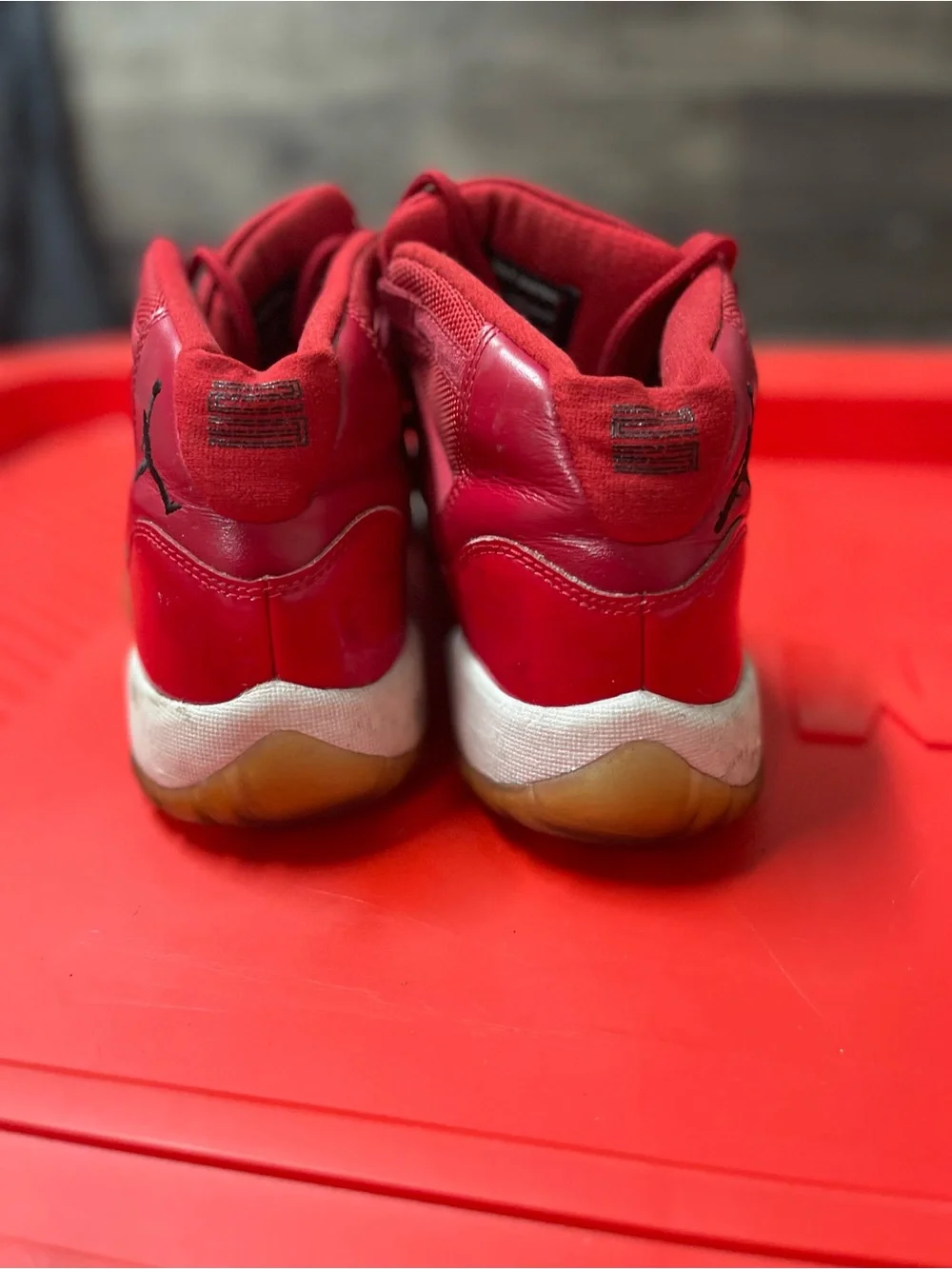 Jordan Kids Red High-Top Sneakers